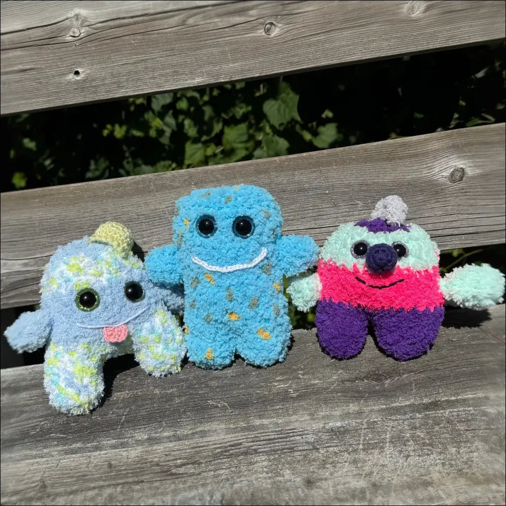 Fuzzy monster plush