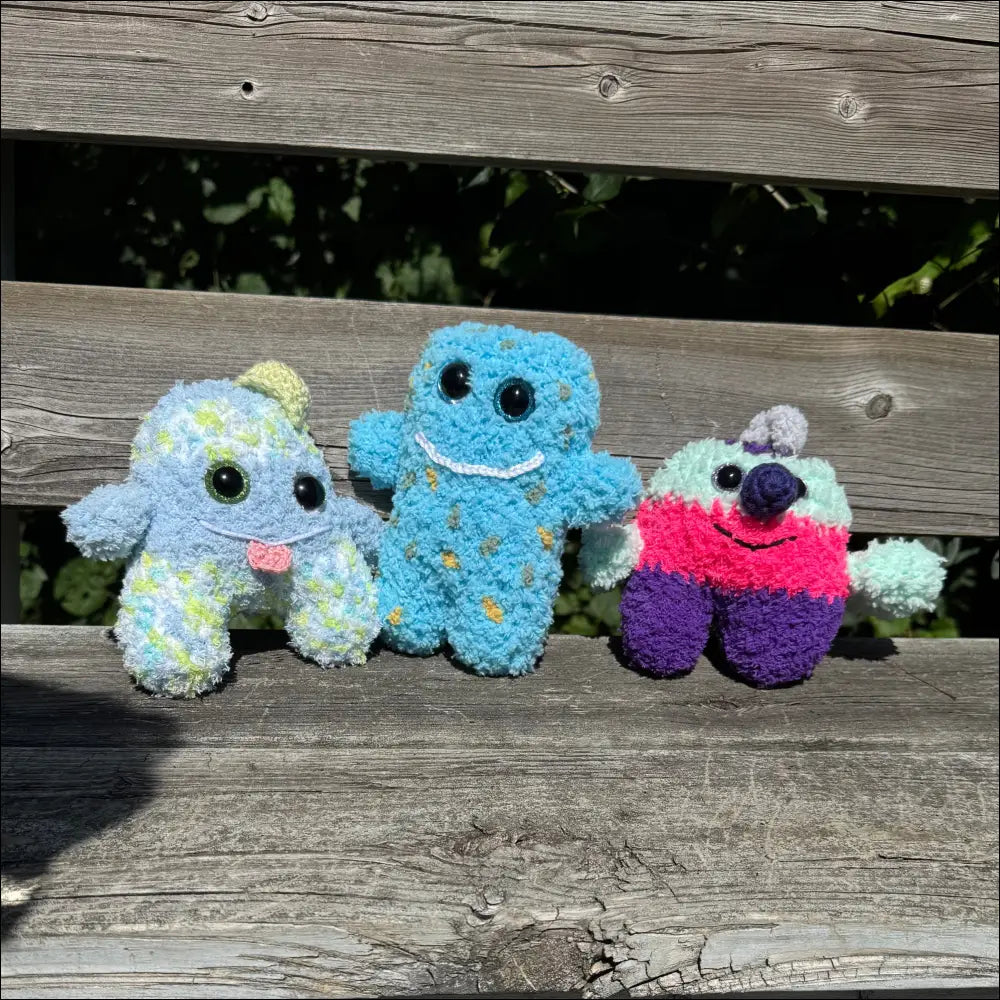 Fuzzy monster plush
