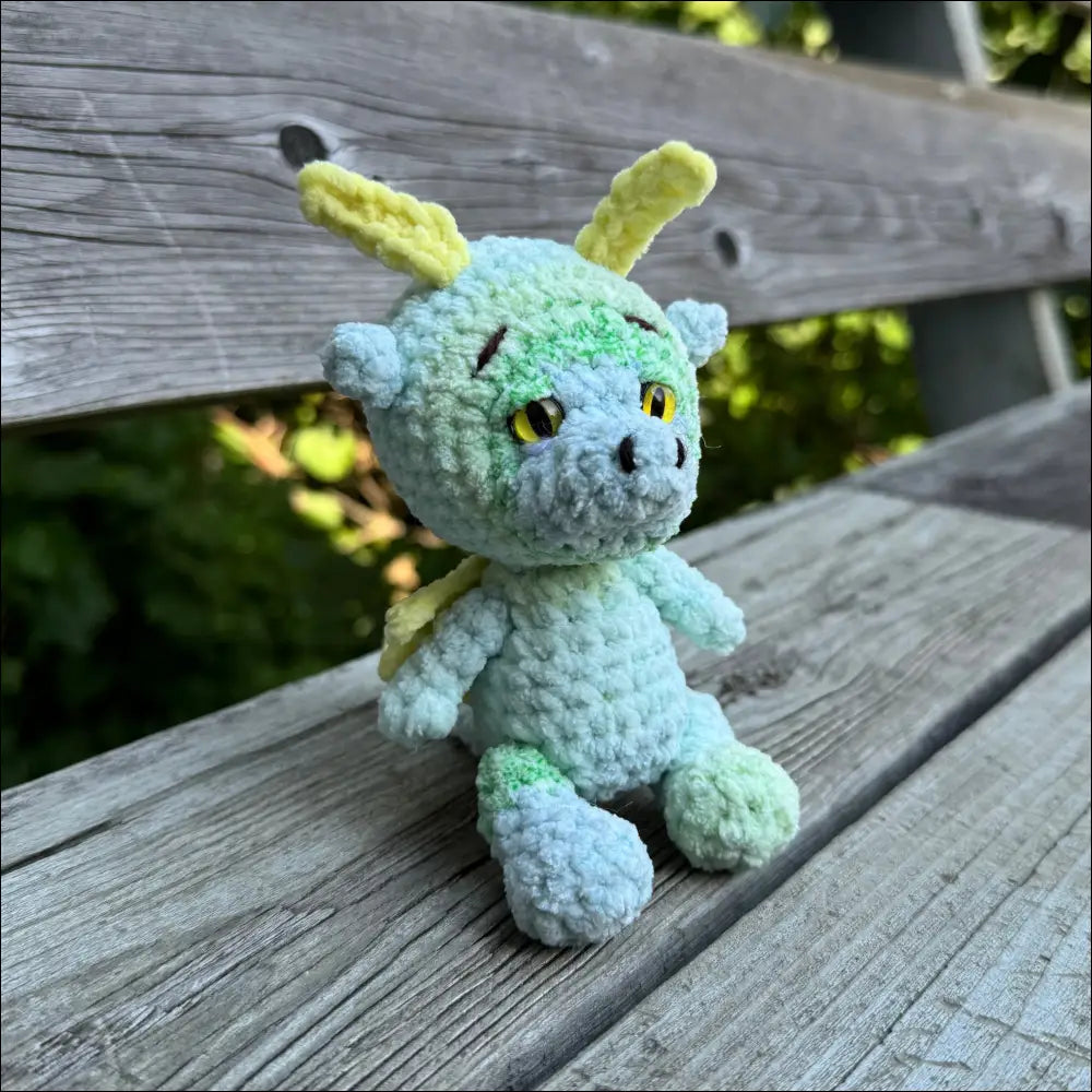 Lime dragon plush