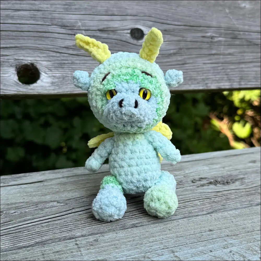 Lime dragon plush
