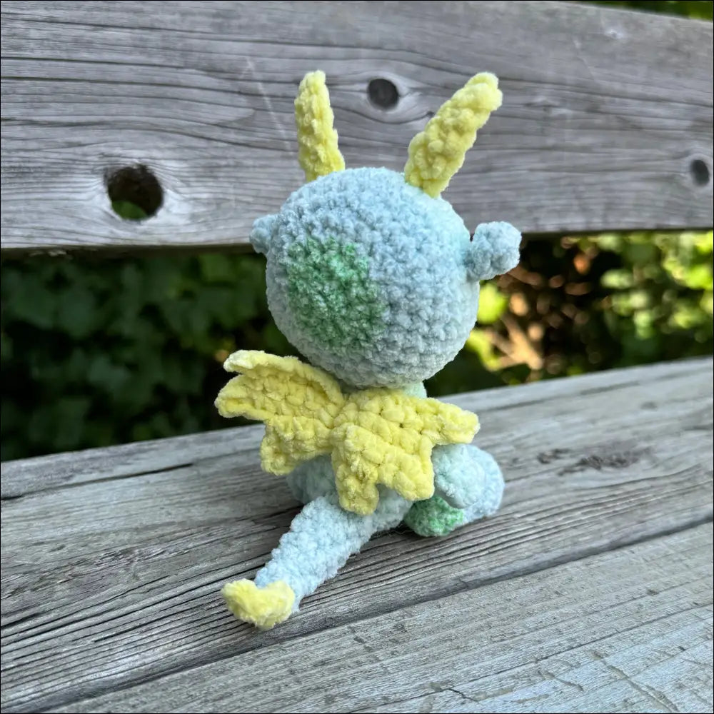 Lime dragon plush