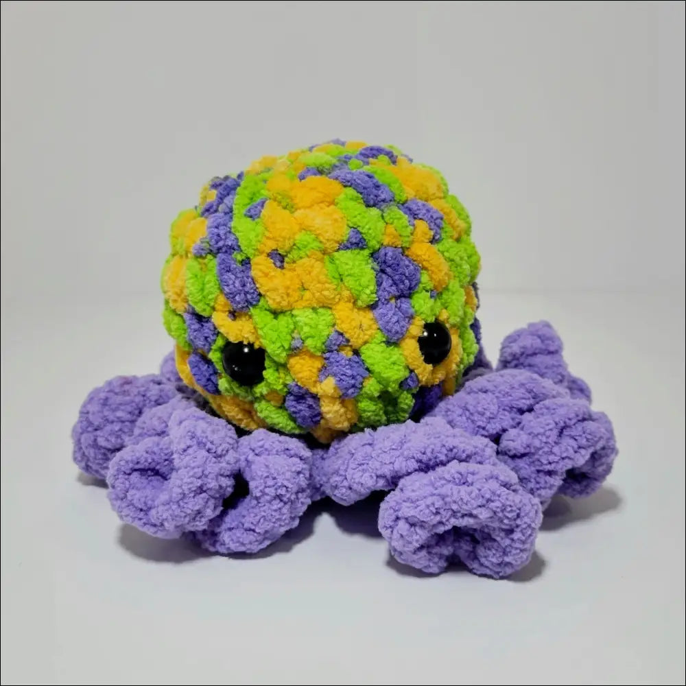 Colorful octopus plush toy with soft purple tentacles, perfect for snuggles