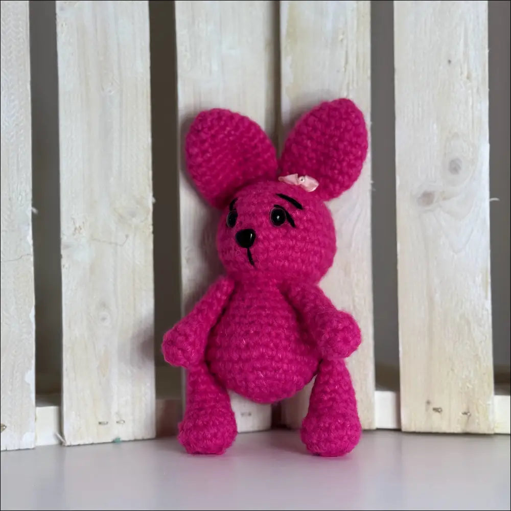 Pink bunny plush