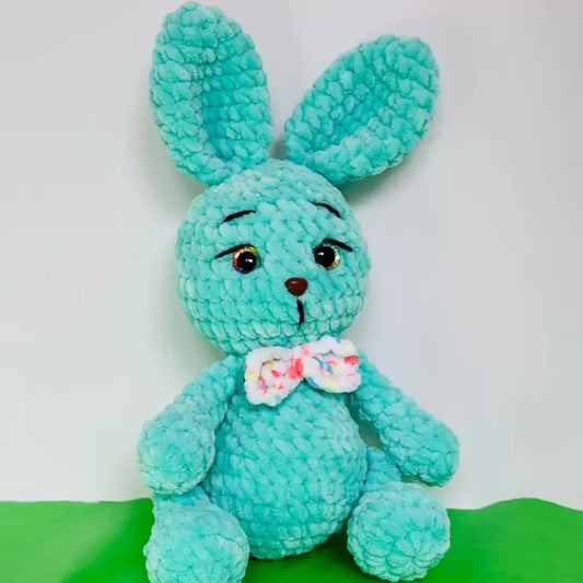 Teal bunny plush