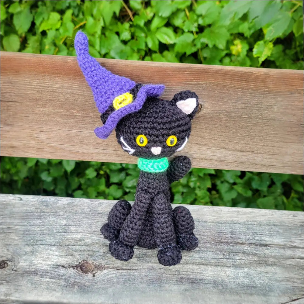 Witchy cat plush