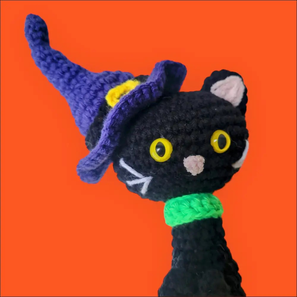 Witchy cat plush