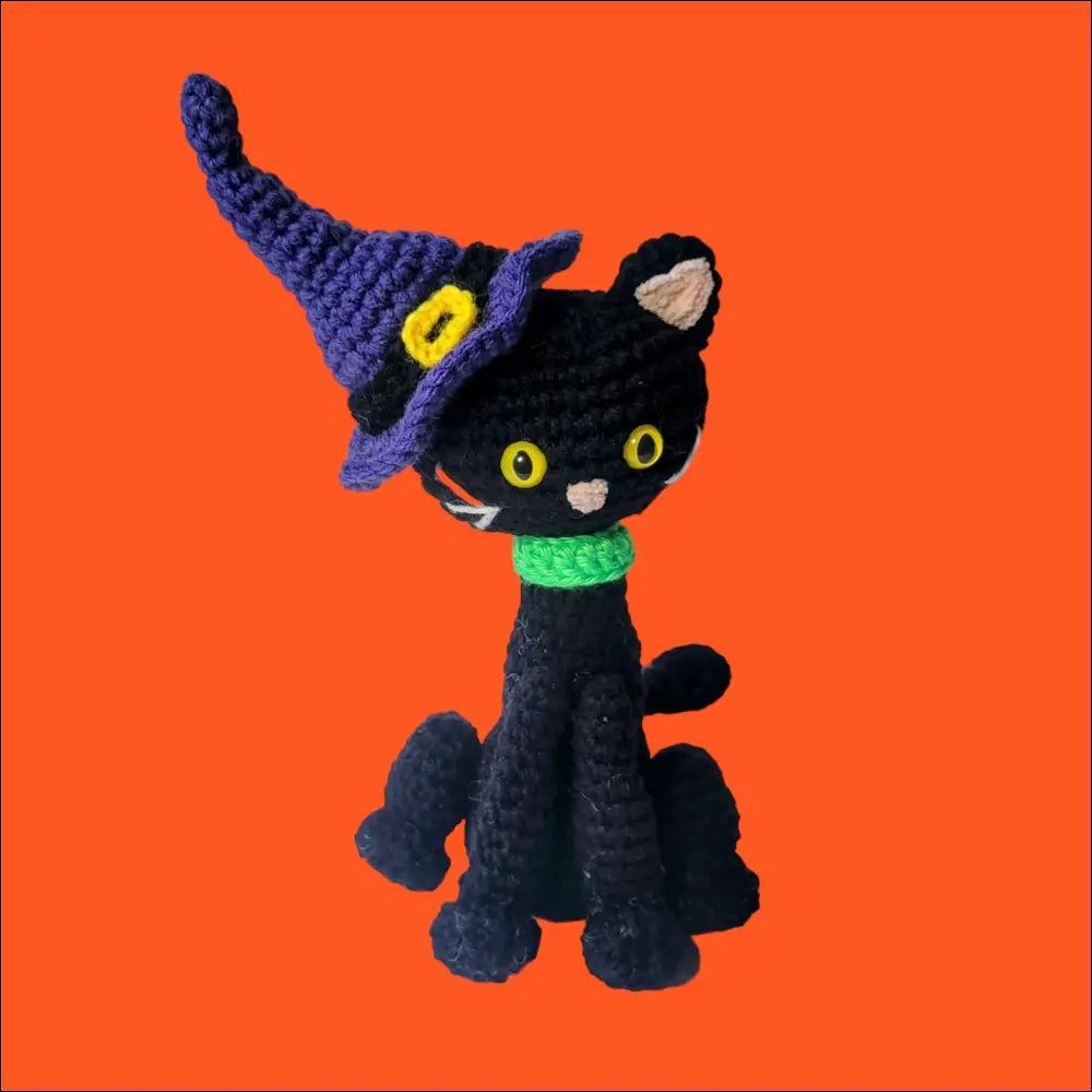 Witchy cat plush