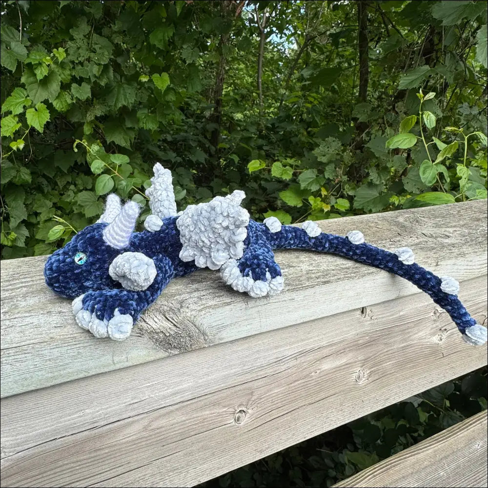 Blue dragon plush