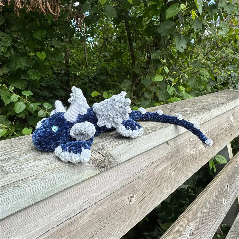 Blue dragon plush