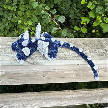 Blue dragon plush