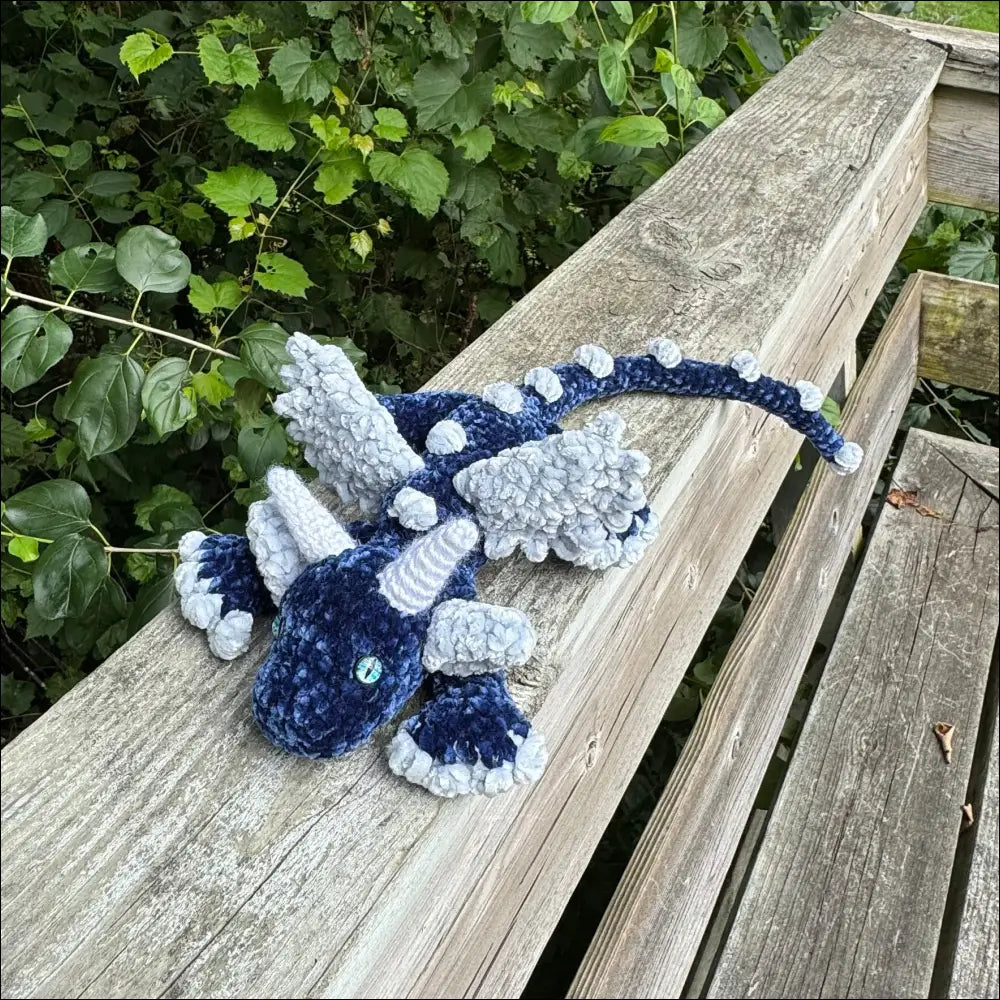 Blue dragon plush