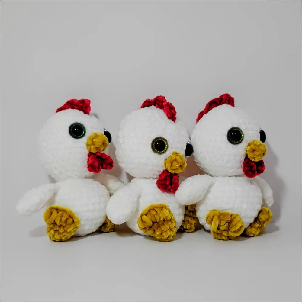 Chickens - plush chickens chickens plush two little loops