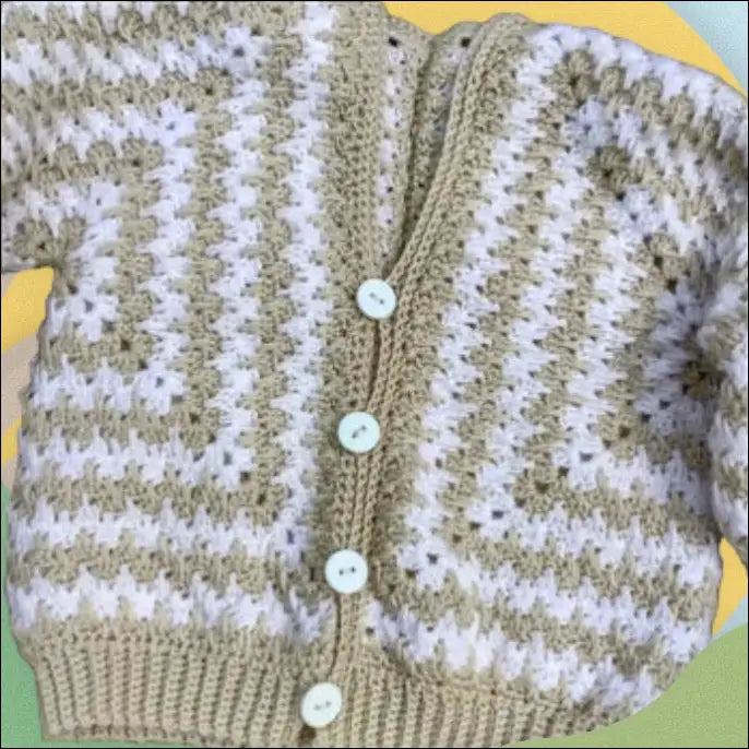 Hexagon cardigan - two little loops baby & toddler