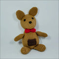 Cute small Kangaroo Kangaroo Plush Toy with a stylish bow tie perfect for cuddles