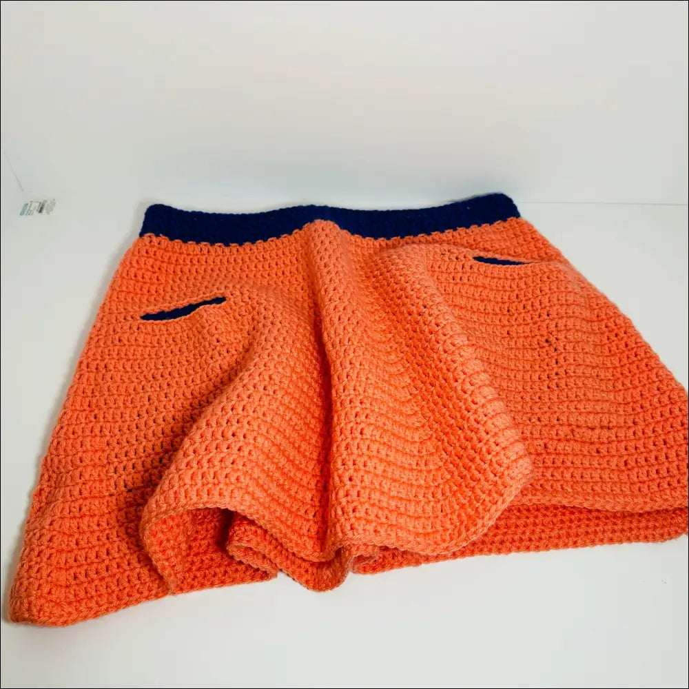 Peachy blue skirt skirts