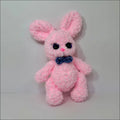 Pink fuzzy bunny forest animals