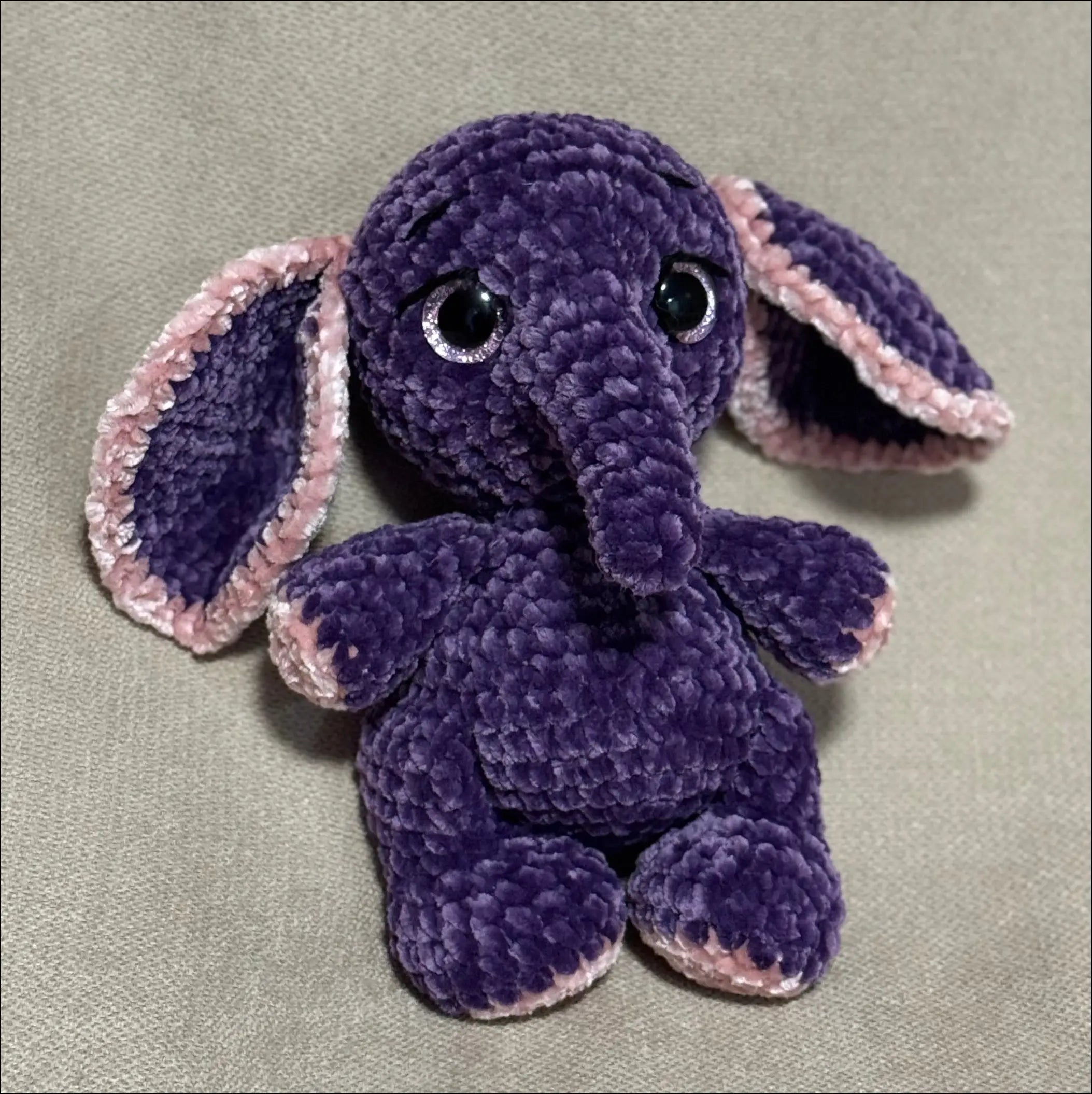 Purple elephant safari animals