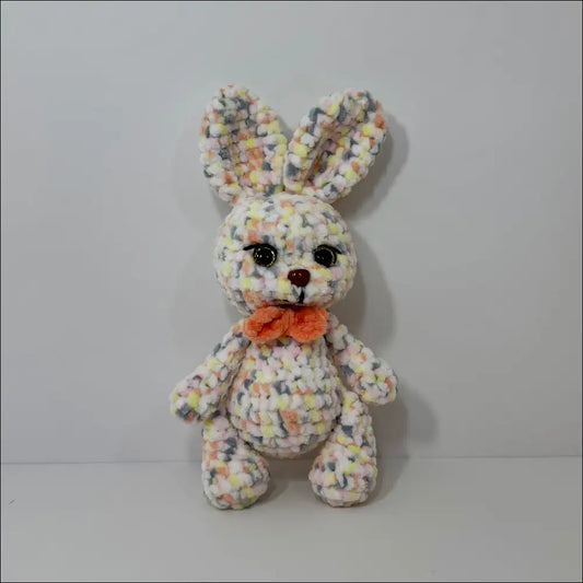 Speckled bunny plush