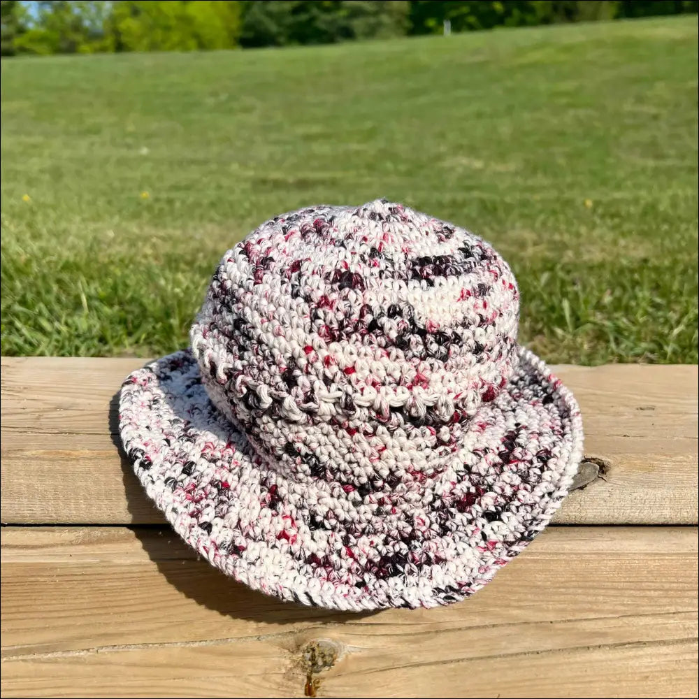 Knitted speckled bucket hat, perfect for Summer Fun Bucket Hats in Cream, Peach, Teal