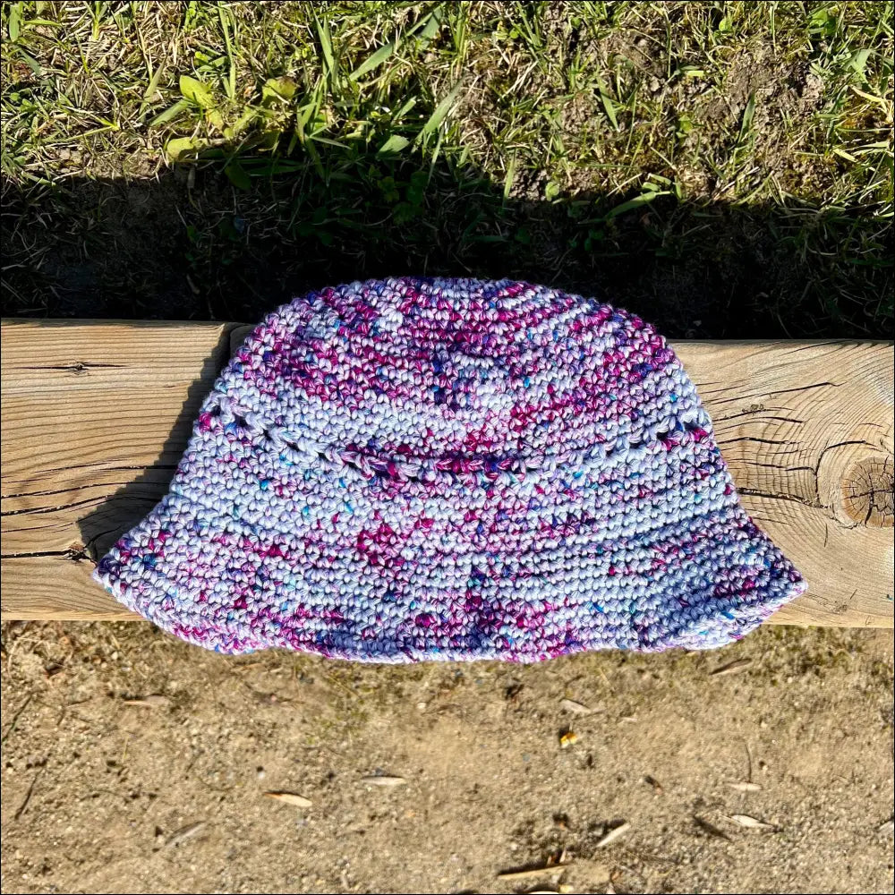 Summer fun bucket hats - 2-10 years / purples/blues hat 3-6