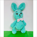 Teal bunny forest animals